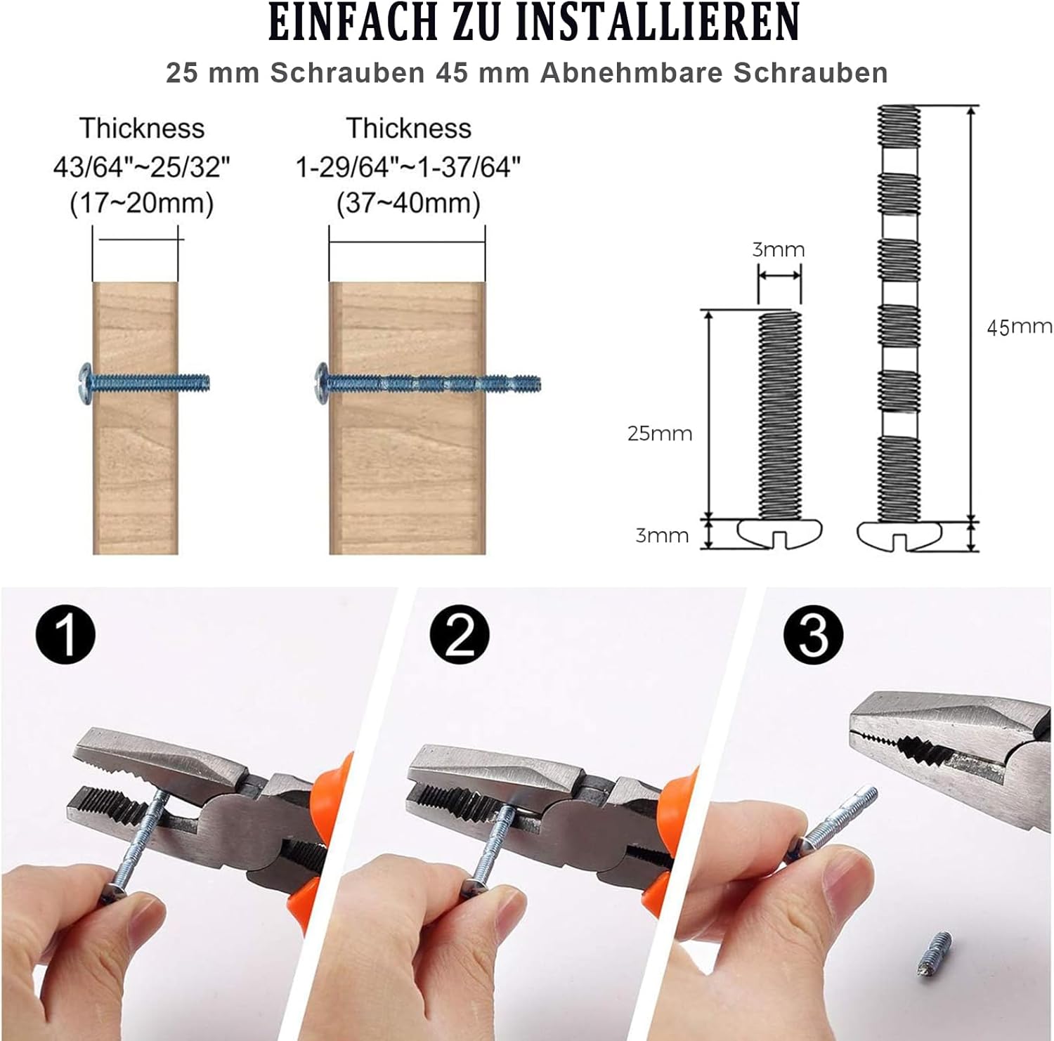 Furniture Knobs, Silver, Cupboard Knobs, Stainless Steel, Drawer Knobs, Cabinet Handles, Modern Vintage, Pack of 10 30 mm Knobs for Cupboards, Drawers, Furniture, Kitchen Cabinets, Wardrobe