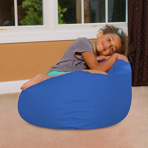 Miniatura 151 de Posh Creations - Sillón puff para niños, adolescentes y adultos, incluye funda extraíble y lavable a máquina, grande de 38 pulgadas, piel de conejo