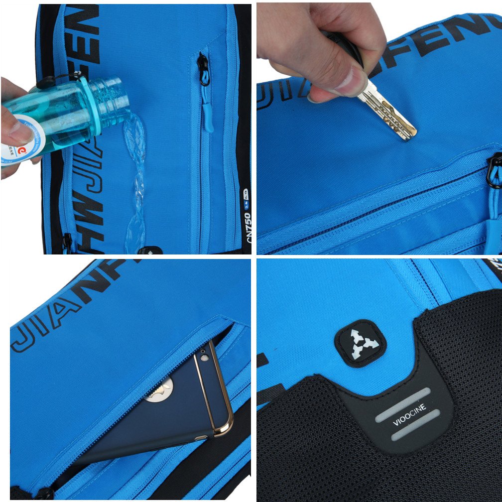 Zaino Bici Impermeabile BLF 10L - Ultraleggero, Con Porta Borraccia, Riflettenti, Per Ciclismo E Sport - Foto 8