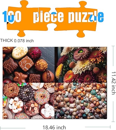 Miniatura 2 de Rompecabezas de 100 piezas, rompecabezas de 100 piezas, 100 piezas, para adultos y niños, adecuado para adultos y niños (100 unidades, D0005)