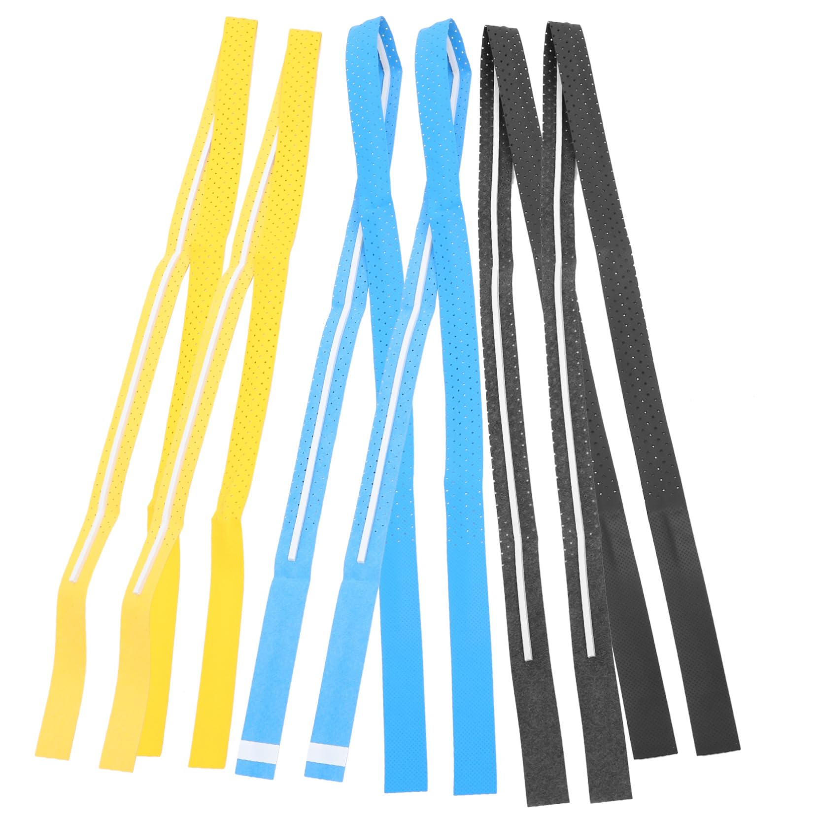 BELLIFFY 6 Pieces Racket Handle Grip Tape Overgrip for Tennis Badminton Rackets Anti-Slip Sweat Absorbing Tape