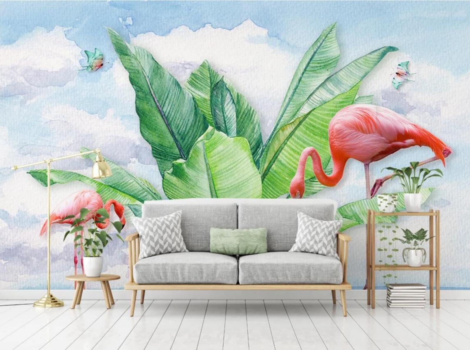 Papier Peint Panoramique 450x300cm Tapisserie Poster Jungle Salon et Chambre