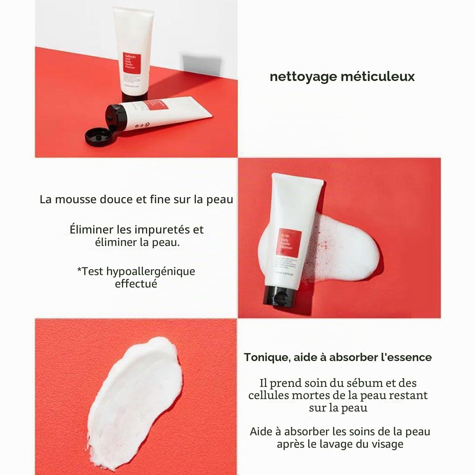 Acide salicylique nettoyant doux quotidien 150 ml (1 pièce)