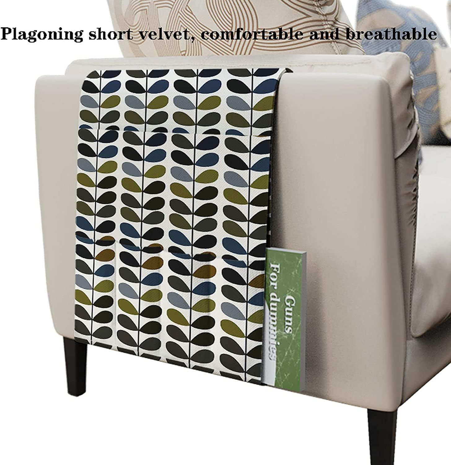 Organisateur Caddy Canapé Chaise Chevet Rangement Poche Sac TV(Solid Leaves 10)