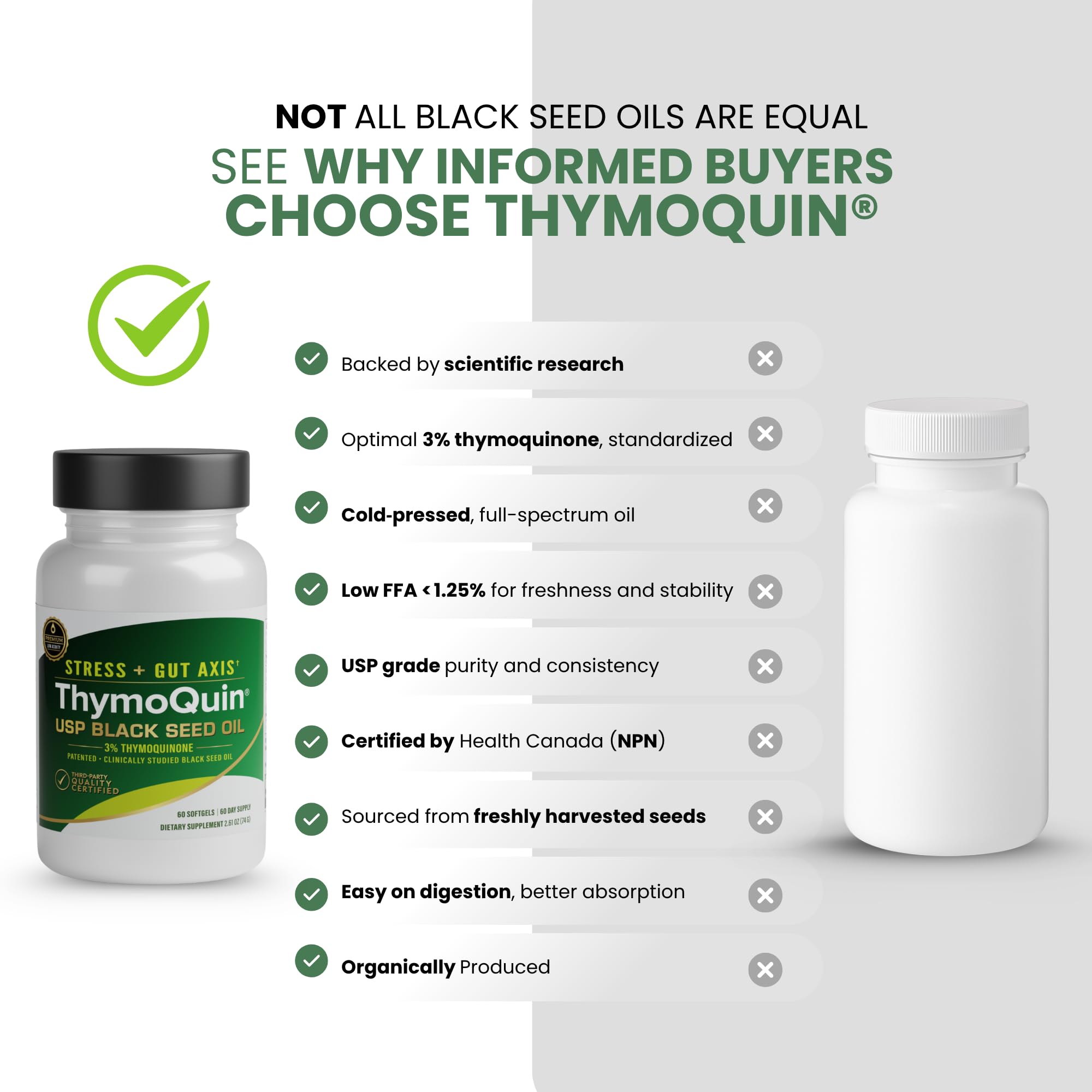 Organic Cold-Pressed Black Seed Oil Capsules for Skin, Joint, Metabolic & Immune Health | USP-Grade Pure Nigella Sativa with 3% Thymoquinone | Non-GMO Black Cumin Seed Oil, 60 Softgel — Amazon image 5