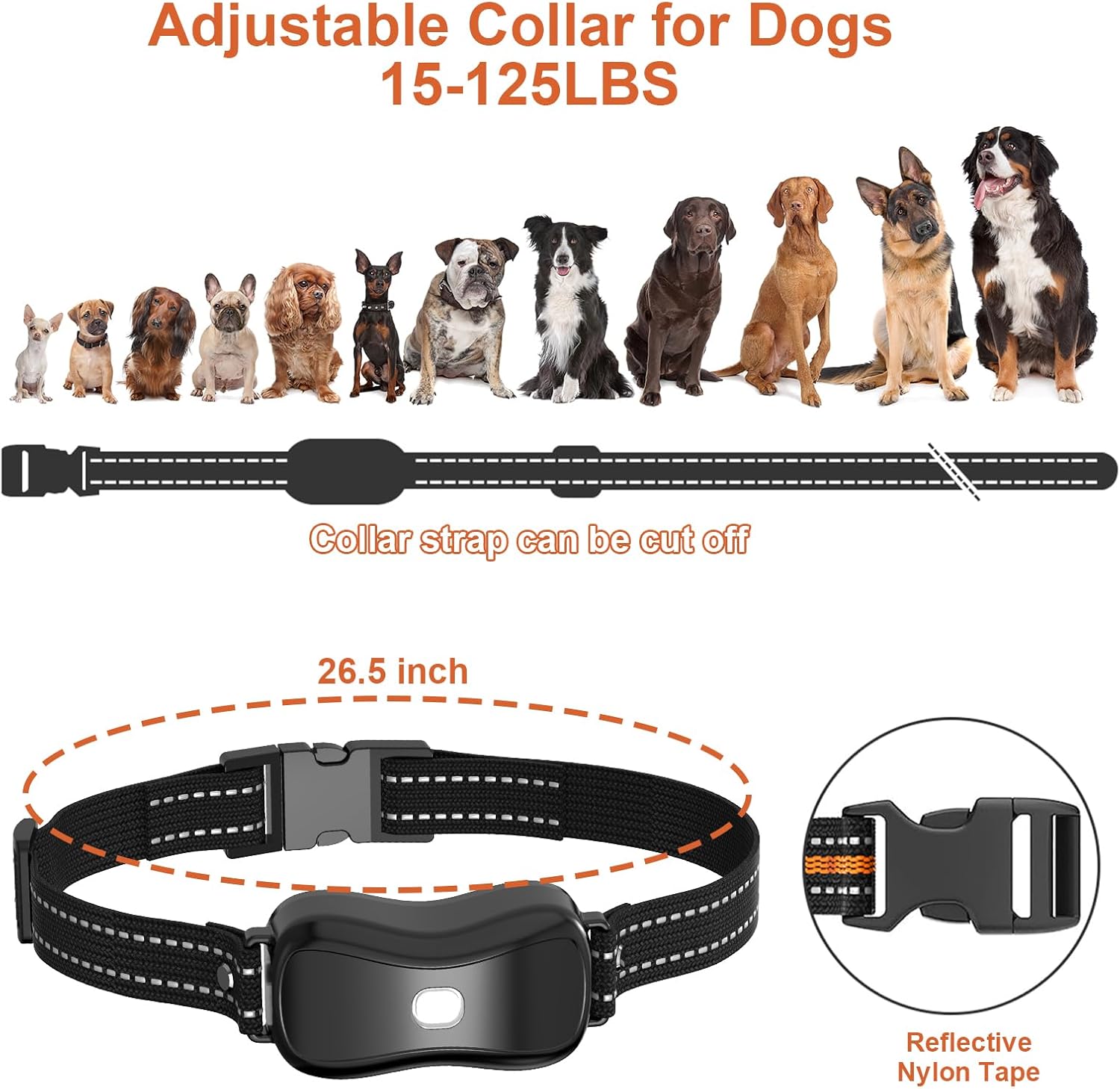 Dog Shock Collar with Remote Control Color Screen - 3300 FT Remote Range, Dog Training Collar with 3 Training Modes, 2 Rechargeable Waterproof E-Collar for Dogs 15-125LBS