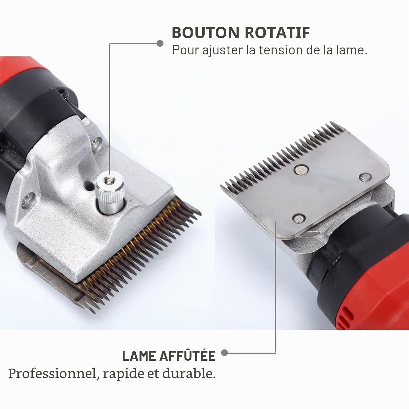Fyearfly Tondeuse à Mouton 35 Dents - Lame de Cisaillement pour Toilettage de Chevaux, Bétail Domestique, Chèvres et Agneaux