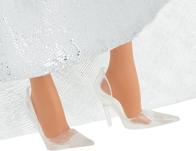 Muñeca Barbie Holiday 2021 12 Pulgadas en Vestido Plateado miniatura 5
