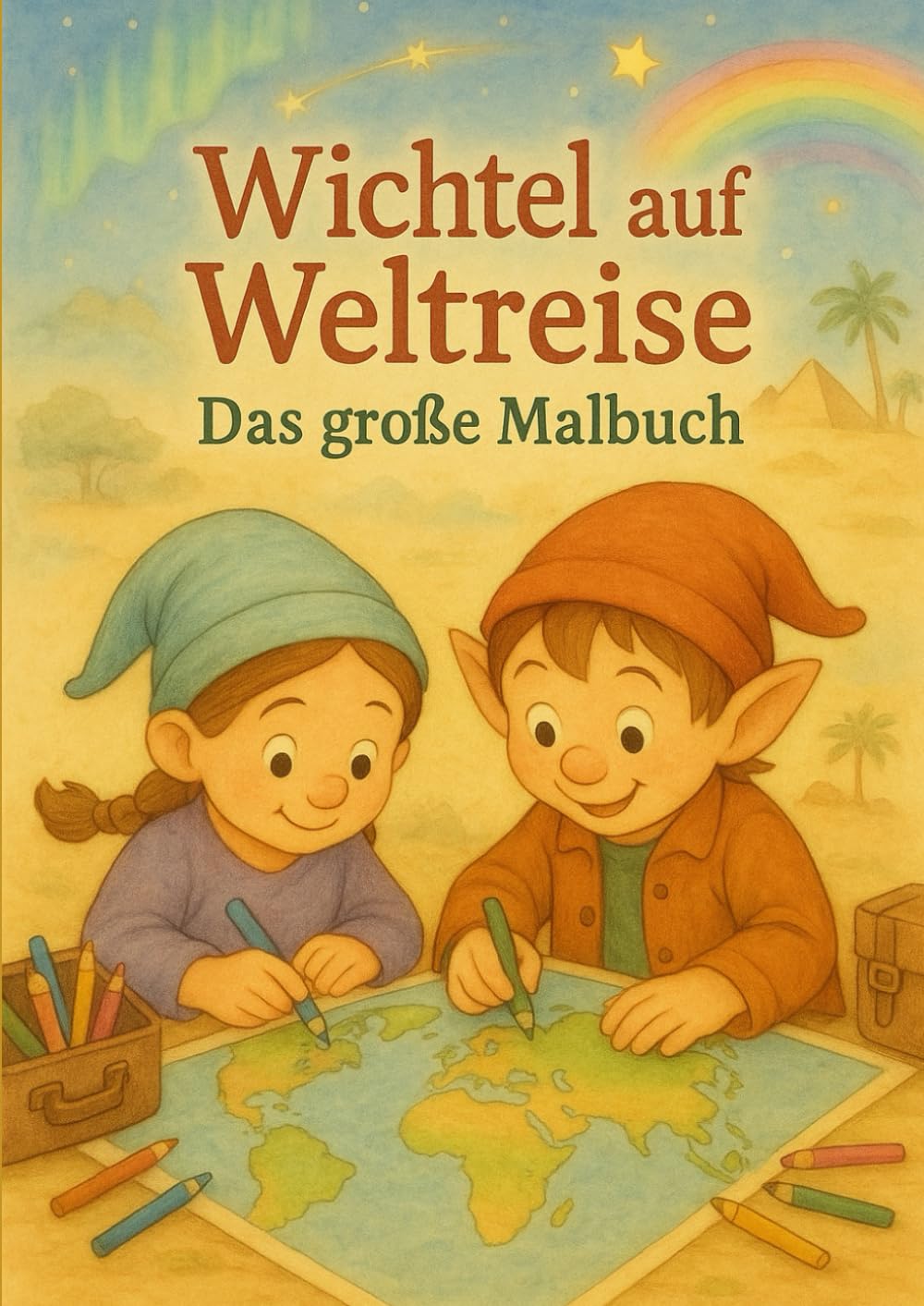Wichtel auf Weltreise: Das große Malbuch