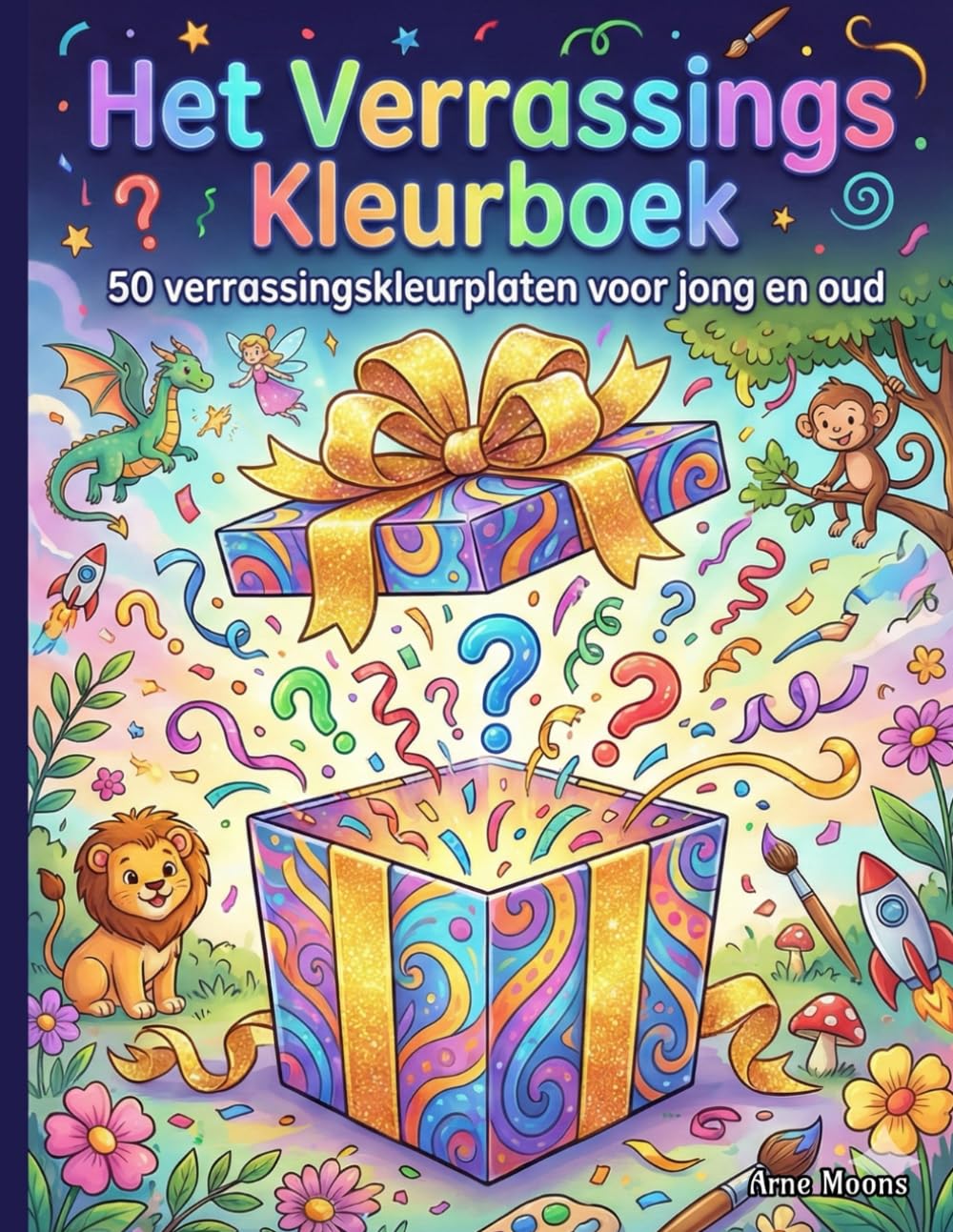 Het Verrassings Kleurboek: 50 verrassingskleurplaten voor jong en oud