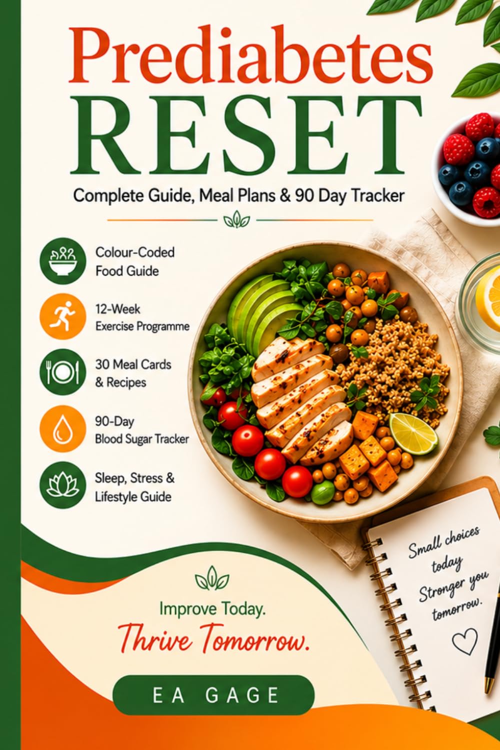 PREDIABETES RESET: A complete Guide, Meal plans and 90 day Tracker
