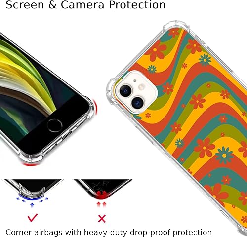 Miniatura 5 de Funda para iPhone 11 con diseño de animales de gato y perro, compatible con iPhone 11, diseño psicodélico psicodélico, para niñas, hombres y