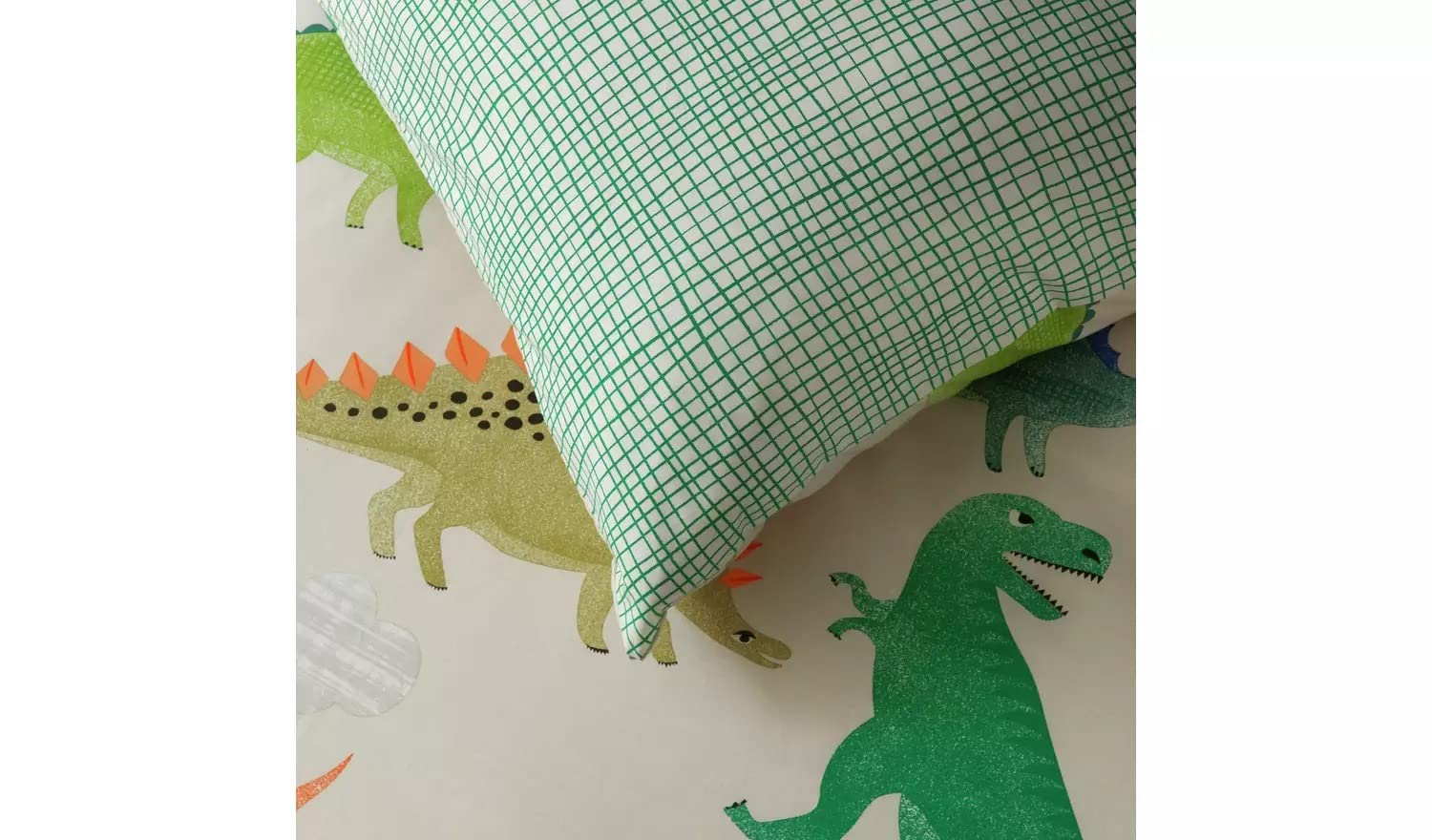 Kids Rule Set Lenzuola Matrimoniale 3 Pezzi Con Dinosauri - Morbida Microfibra, Facile Da Lavare, Multicolore
