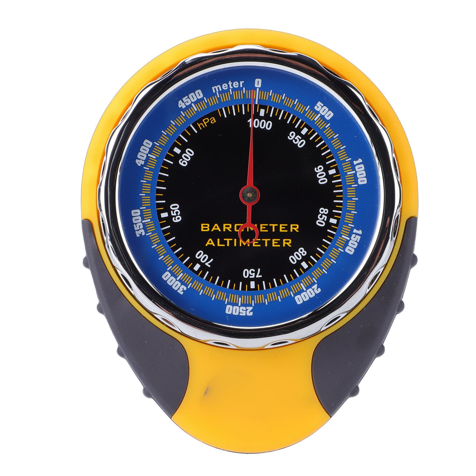 Fockety Altimetro Barometro, Misuratore di Temperatura con Bussola Ad Alta Precisione 0-5000m 580-1040hPa -30-50° Monitoraggio Meteorologico Quadrante Manometro Barometrico per la Pesca