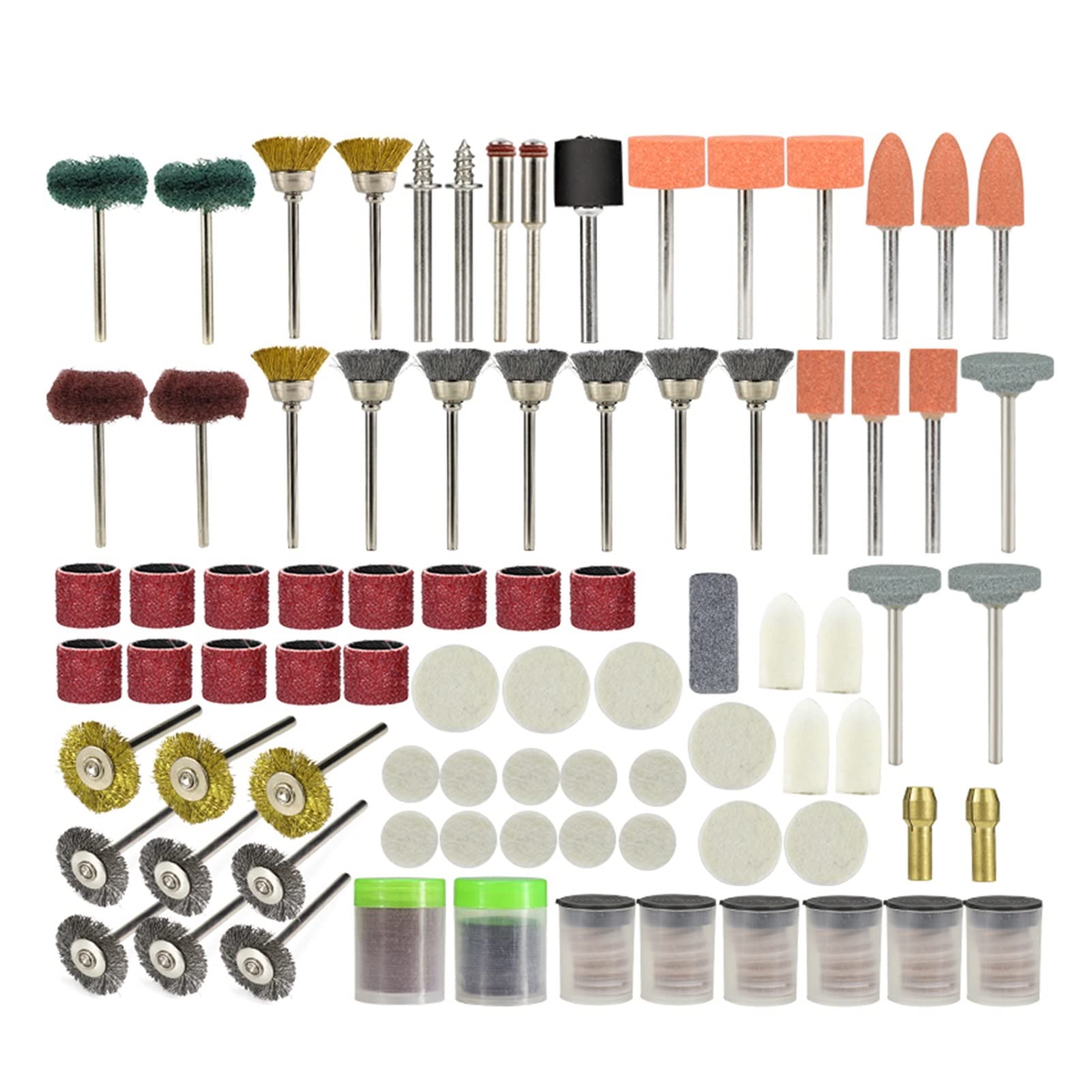 Broca 327 piezas juego de herramientas de pulido de lijado para herramientas rotativas kit de accesorios de herramientas giratorias (color: 327 piezas)