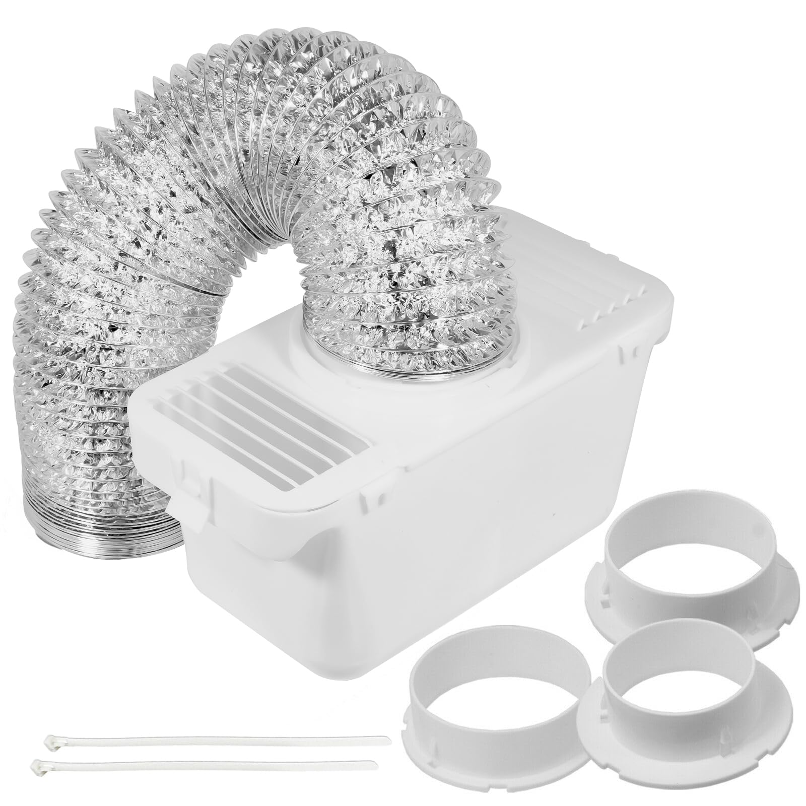 SPARES2GO Vent Hose Aluminium Condenser Kit With 3 X Adapters