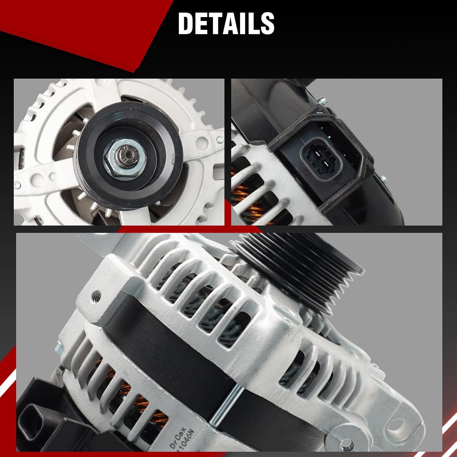 Alternator 11046N Compatible with Cadillac SRX 2004-2009 STS 2005-2011 3.6L V6 Replace 25751146 25756441 1042103320 1042104350