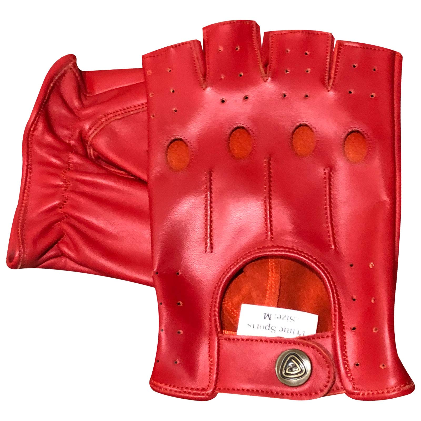 PRIME Vingerloze echte leder rijden handschoenen motorfiets fietsen HALF FINGER 309