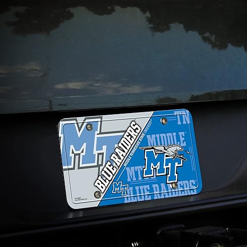 Miniatura 65 de NCAA etiqueta de metal para auto, negro