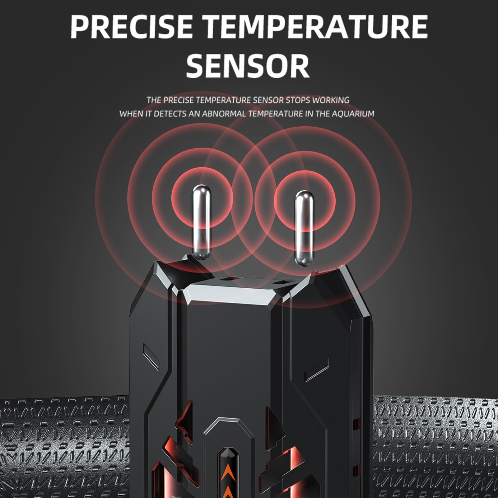 Varilla Calefactora para peceras: Apagado Automático, Calentador con Pantalla LED con Controlador Digital, Ahorro de Energía, Seguro para Todos los (ZY-2025A-800W Enchufe Europeo 220V)