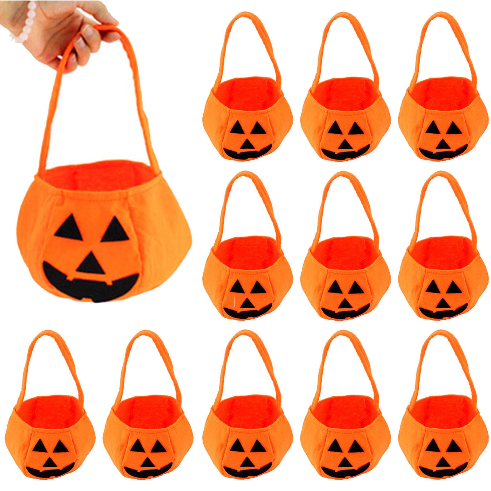 Amazon.co.jp: ハロウィンかぼちゃバッグ,トップハンドル付き