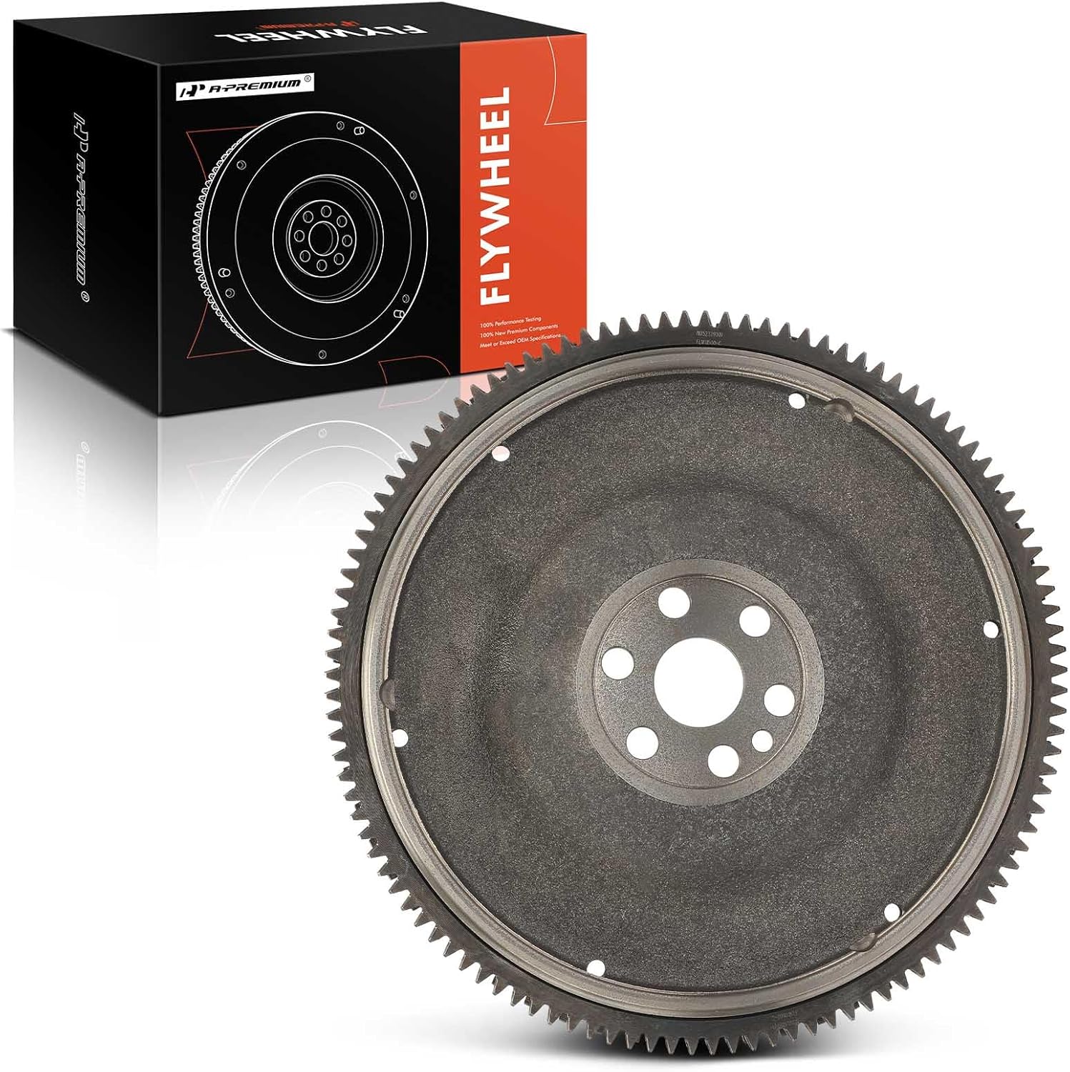 A-Premium Clutch Flywheel Compatible with Kia Rio 2001 2002 2003 2004 2005 1.5L 1.6L, 6 Bolt Holes, 112 Teeth, Manual Transmission, Replace# 0K30C11500