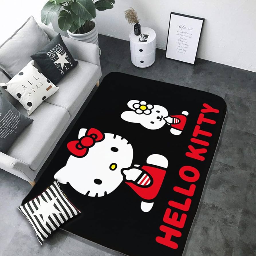 ハローキティ じゅうたん　マット Amazon｜カーペット ハローキティ ラグマット 絨毯 フロアマット