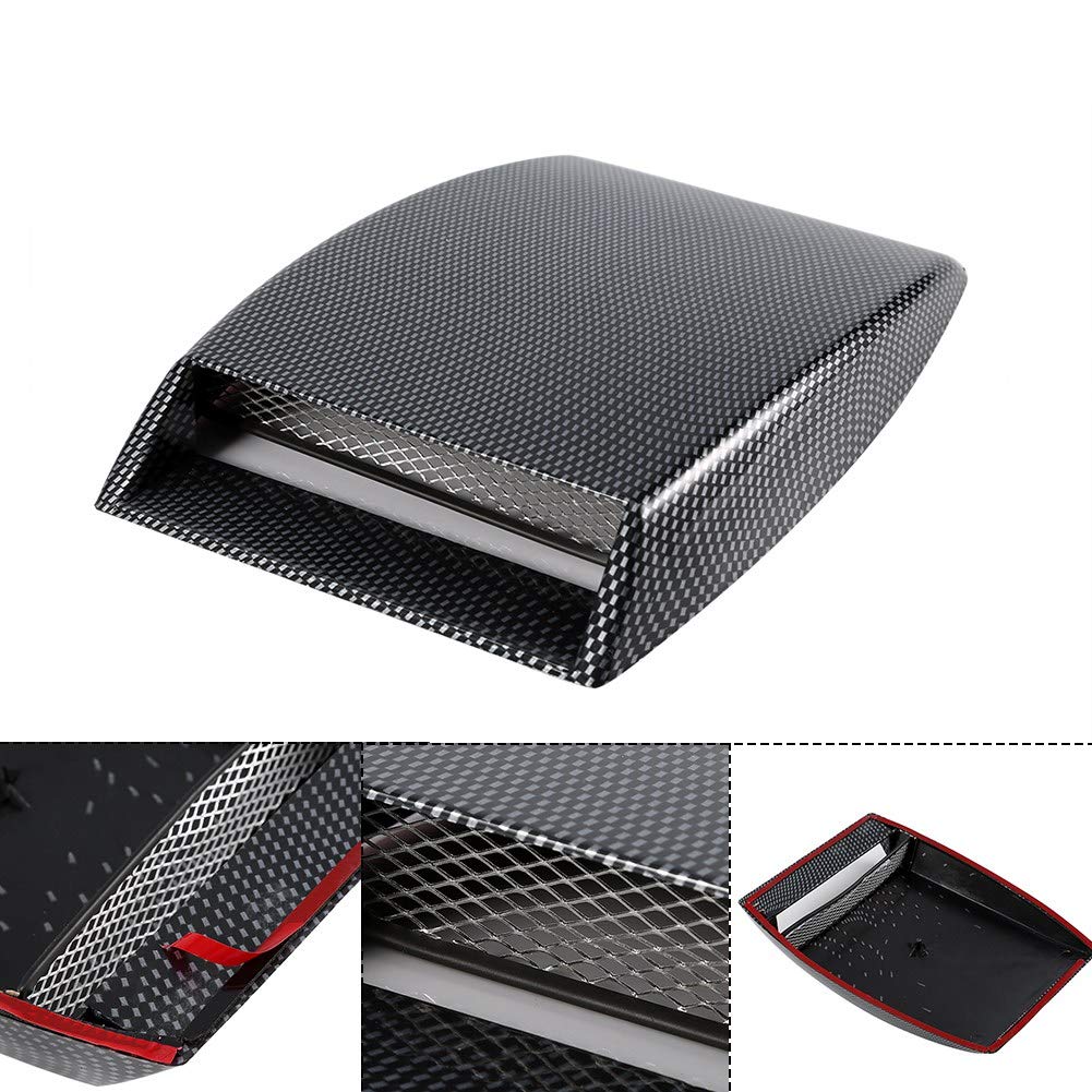 Cappuccio di copertura dell'autoadesivo decorativo auto universale Cappuccio di aspirazione dell'autoadesivo decorativo cofano(Carbon Fiber)