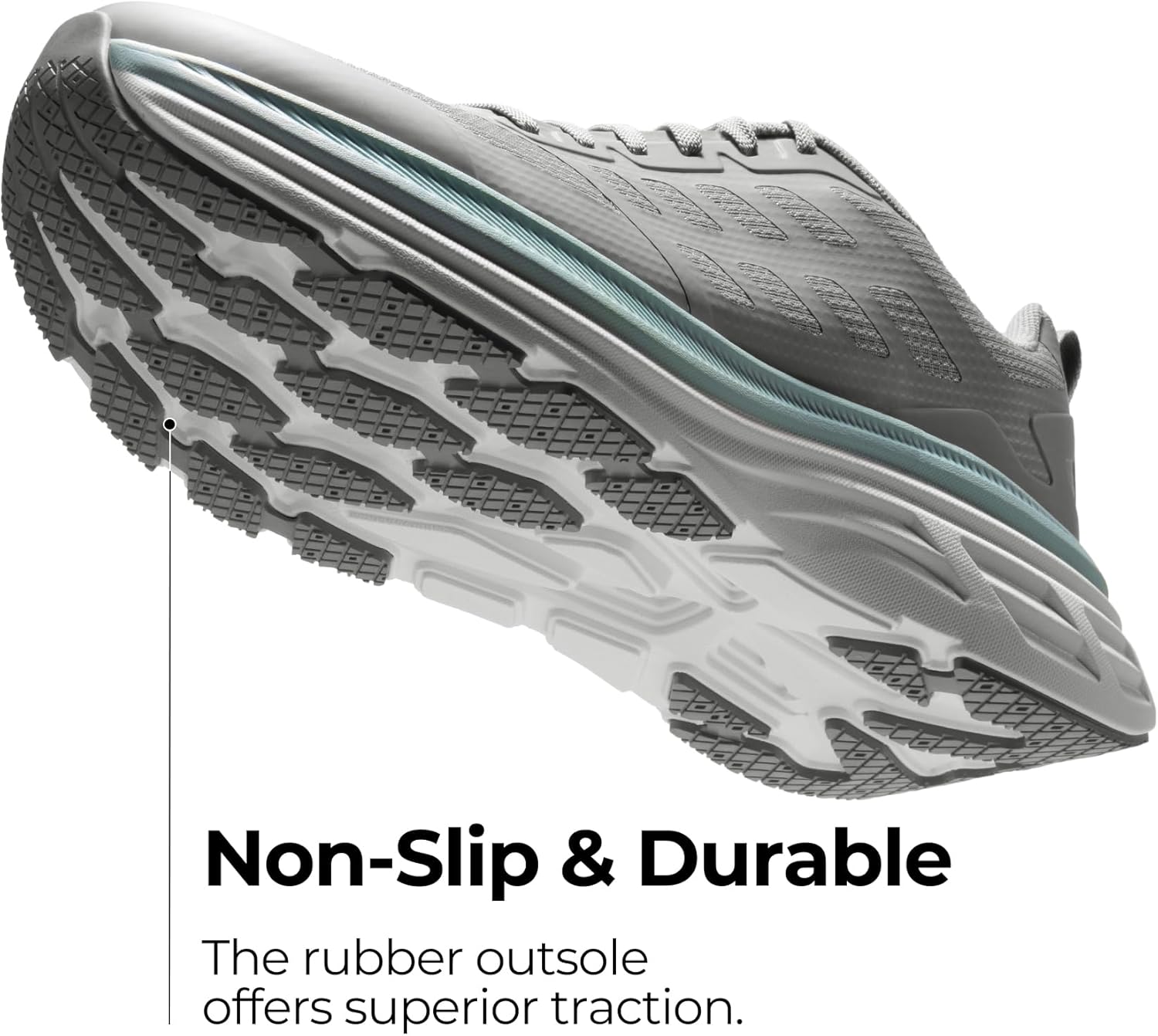 NORTIV 8 Men's Walking Running Tennis Cushioning Shoes ActiveFloat Non Slip Athletic Gym Workout Jogging Comfortable Sneakers - Image 5