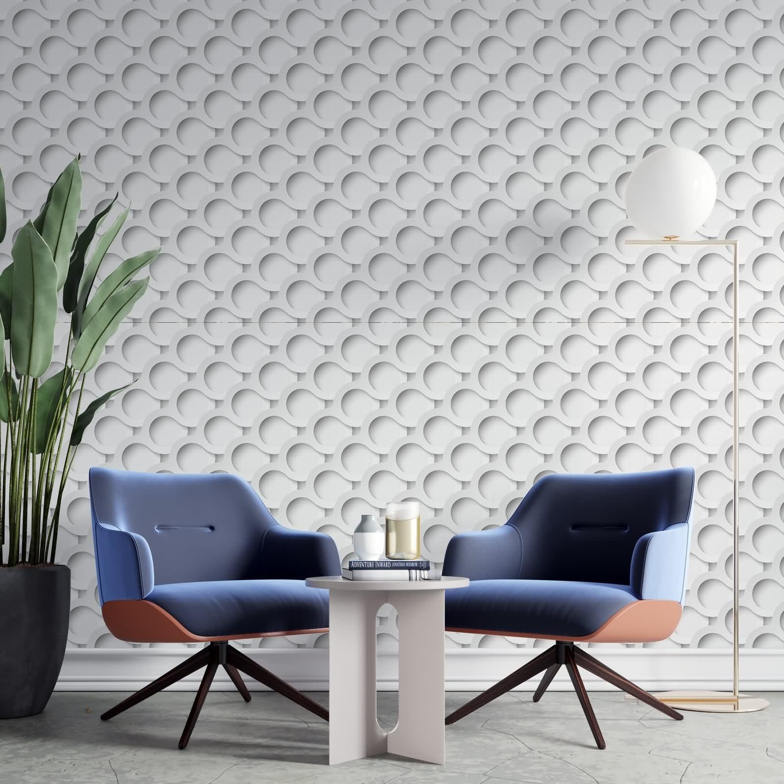 Wandpaneel Tapeten Geometrisch Küche Regal 45x1200cm Dusche