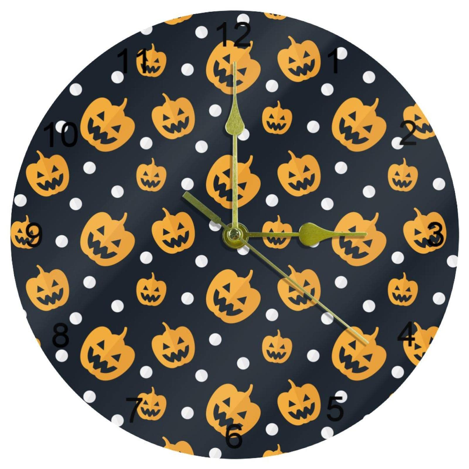 Horloge murale silencieuse à quartz de 25,4 cm aux finitions soignées modèle 01