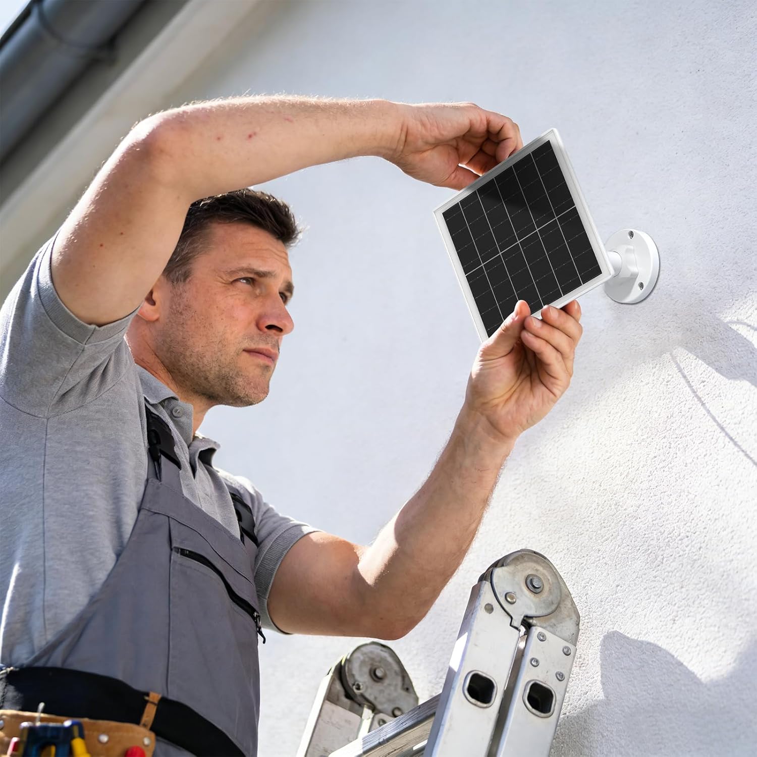 5W Solar Panel Charger Compatible with Arlo Pro 5S/Pro 4/Pro 3/Ultra/Ultra 2/Go 2 Camera, Solar Panels Charging with 13.1ft Waterproof Charging Cable,360° Adjustable Wall Mount, 4 Pack