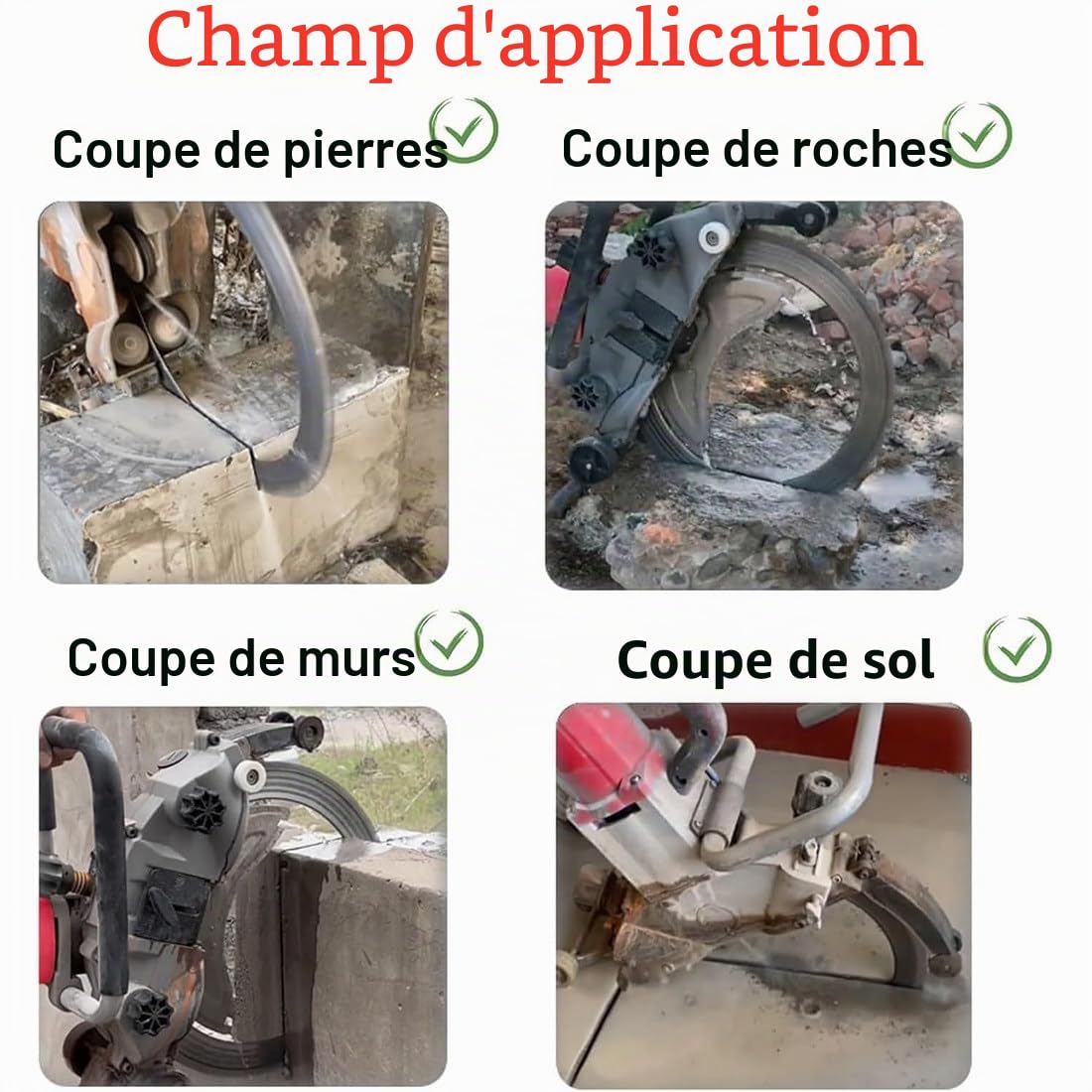 Scie À Béton Électrique 8800 W/9500 W,Scie Annulaire Haute Fréquence,Machine De Découpe Murale,Profondeur De Coupe 29 CM, Coupe sans Poussière,pour Couper Béton,Pierre,Brique