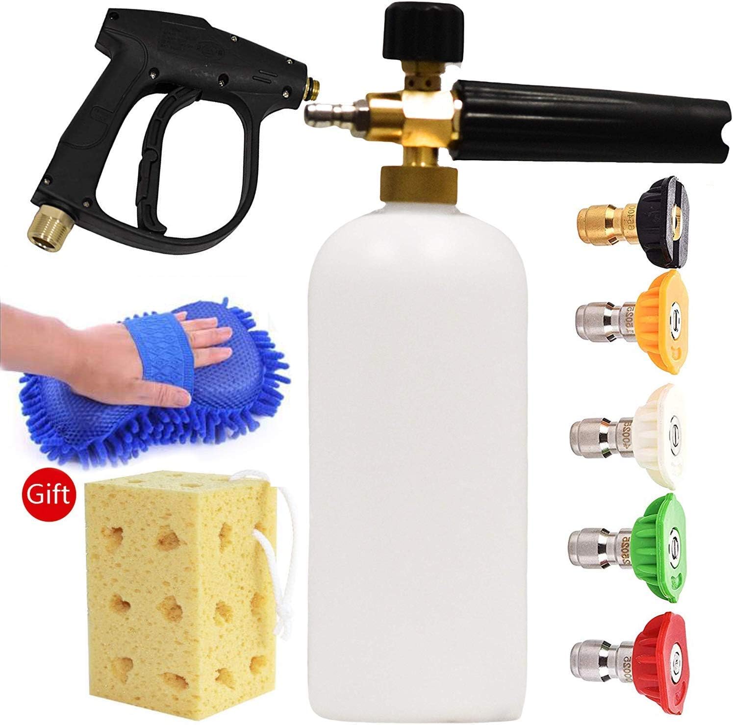 Pressure WasherFoam Cannon Car Wash Kit Includes Gun Foam Lance for