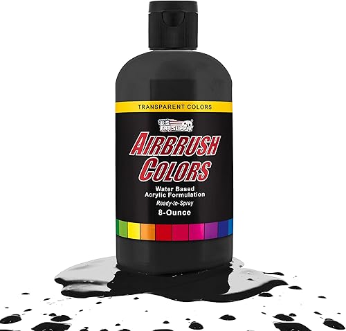 Miniatura 7 de U.S. Art Supply Pintura acrílica transparente de color rojo brillante, 8 onzas