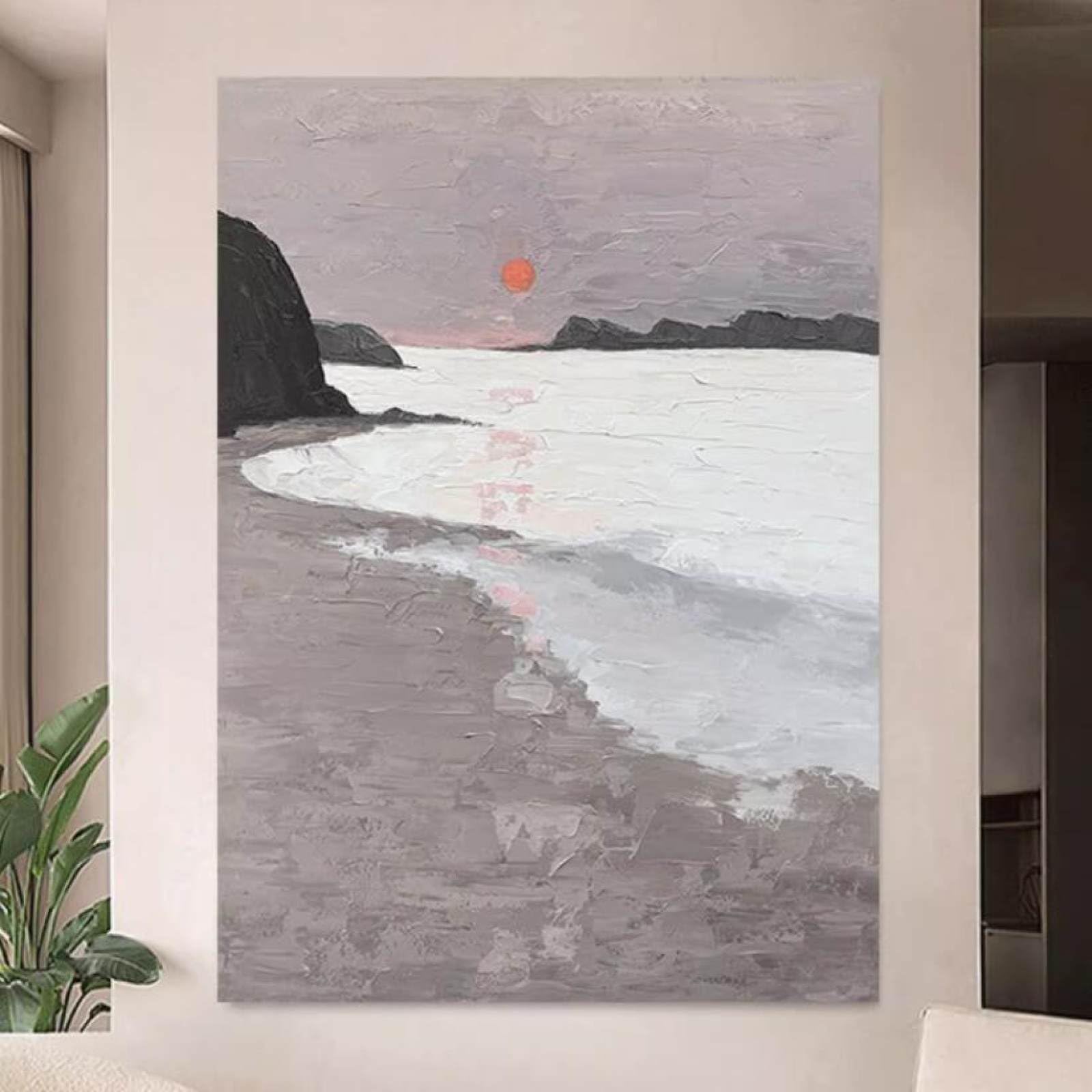 Peinture à l'huile peinte à la main relief abstrait luxe