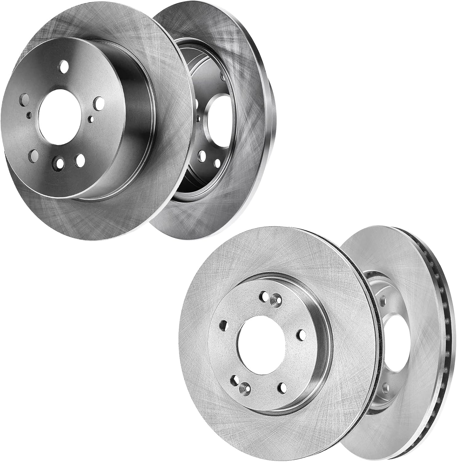 AUTOCLUB Brake Rotors for 2007 2008 2009 2010 2011 Toyota Camry Lexus ES350, 2008 2009 2010 2011 Toyota Avalon Brakes, Replacement 11.65" Front and 11.06" Rear