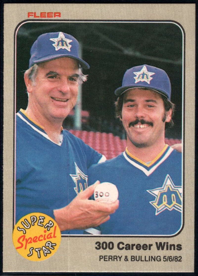 Amazon.com: 1983 Fleer Baseball #630 Gaylord Perry/Terry Bulling