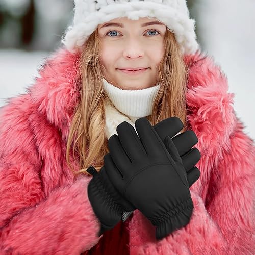 Miniatura 6 de Guantes de invierno, 3M Thinsulate guantes de nieve impermeables para clima frío cálido - Ciclismo, correr, conducir