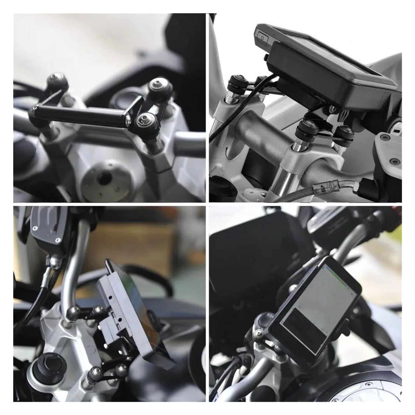 Navigation Mount Replacement Per BMW Per R1200R Per R1200RS Supporto Base Di Adattamento Telefono Barra Trasversale Posizionato Dock Navigatore GPS Moto(Black 2)