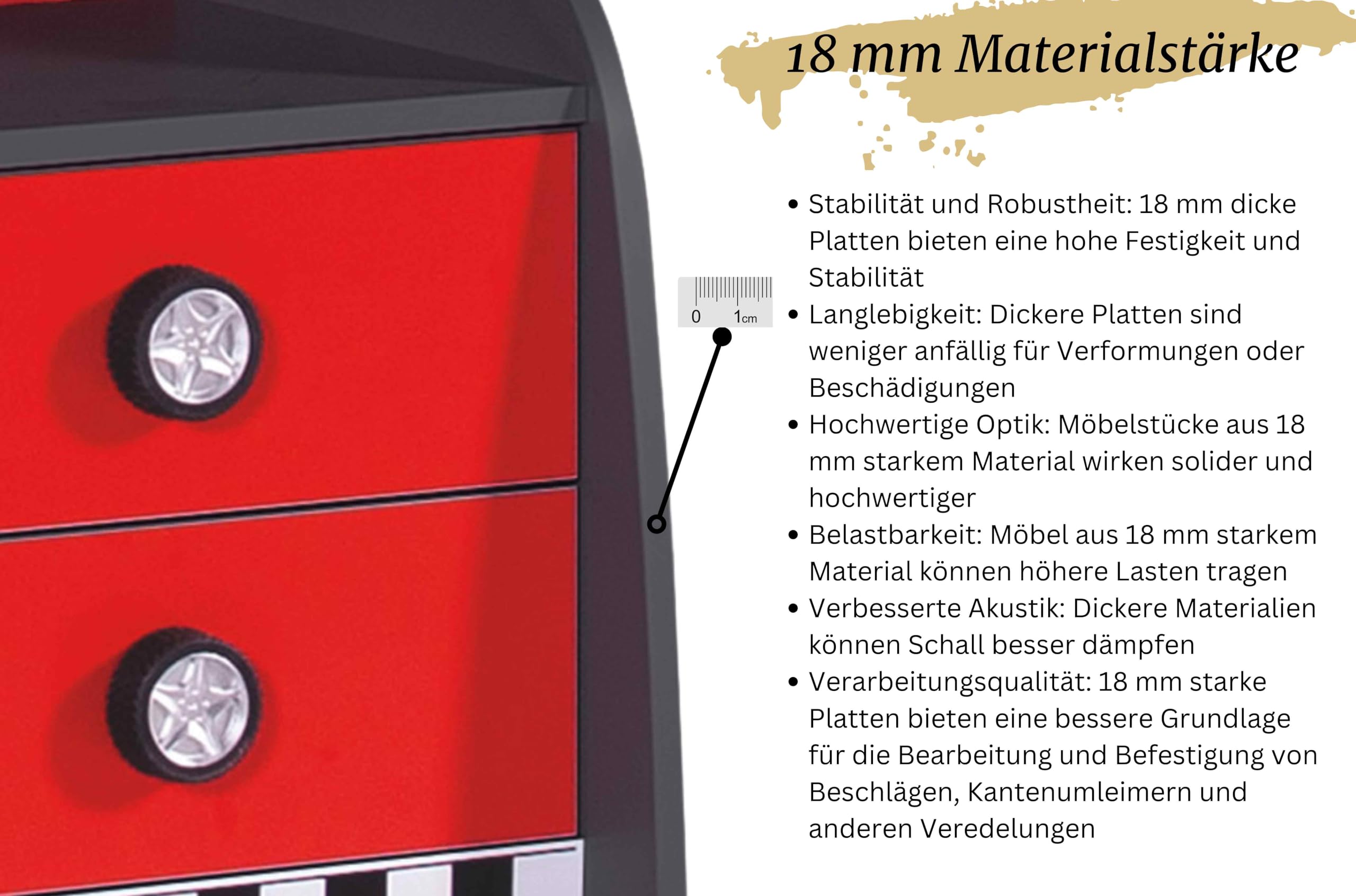Kinderzimmer Komplett Set Jugendzimmer Kindermöbel 5 teilig mit Autobett Rio (inkl. Wandregal)