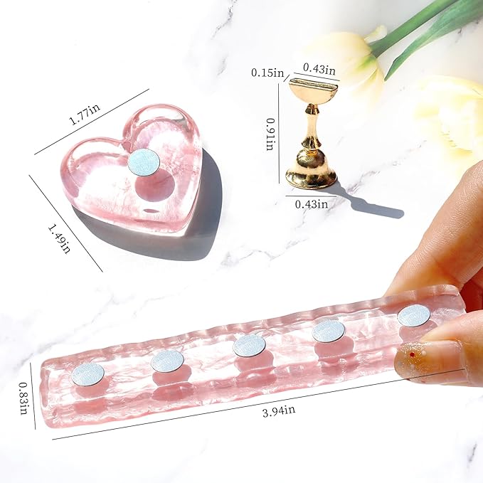 Soporte para uñas BQAN para pintar uñas acrílicas, herramientas de práctica miniatura 2