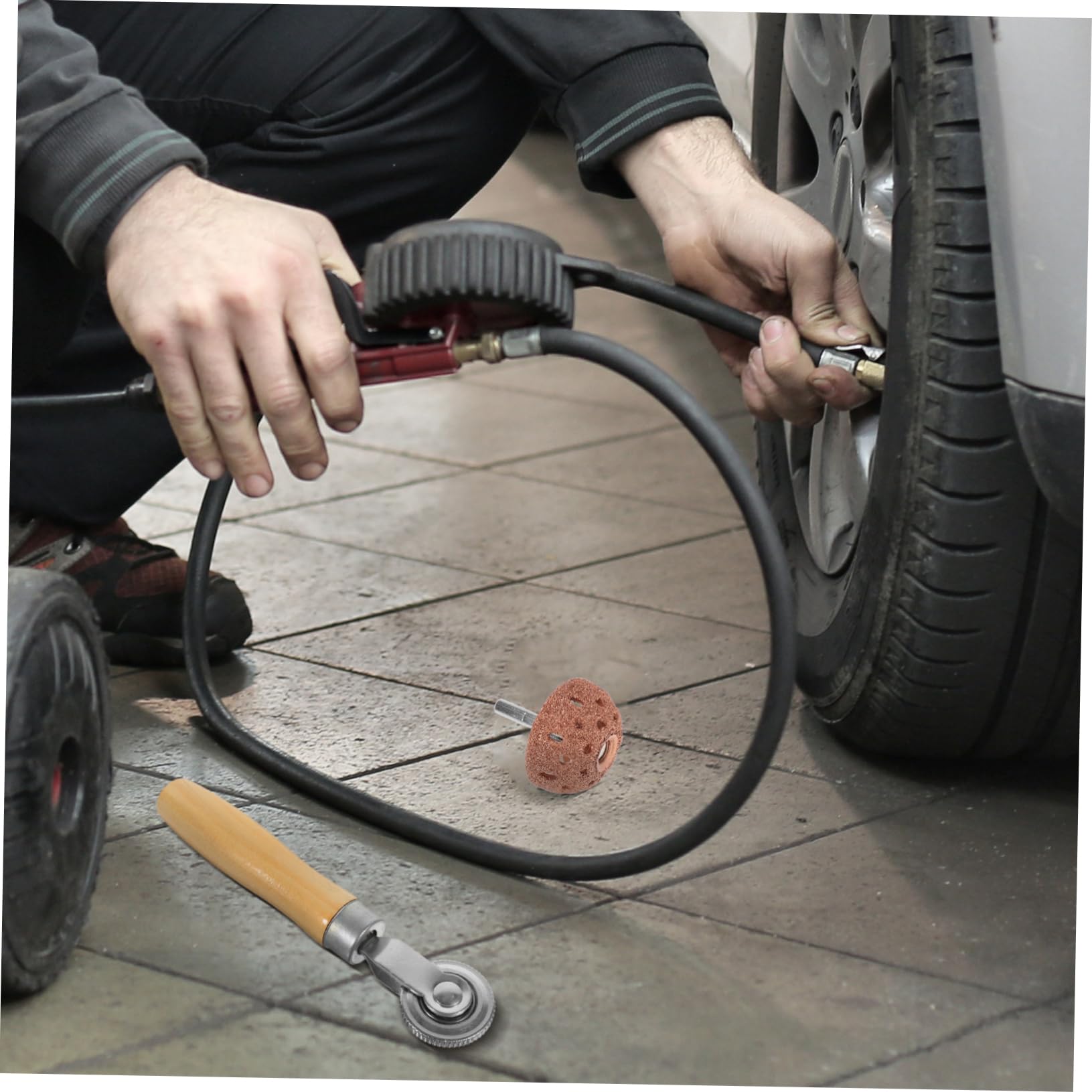 OUNONA 2sätze Reifenreparatur Werkzeug Mit Hochgeschwindigkeits-schleifkopf Vielseitig Einsetzbar Für Motorräder Und Fahrräder Benutzerfreundlich Und Langlebig
