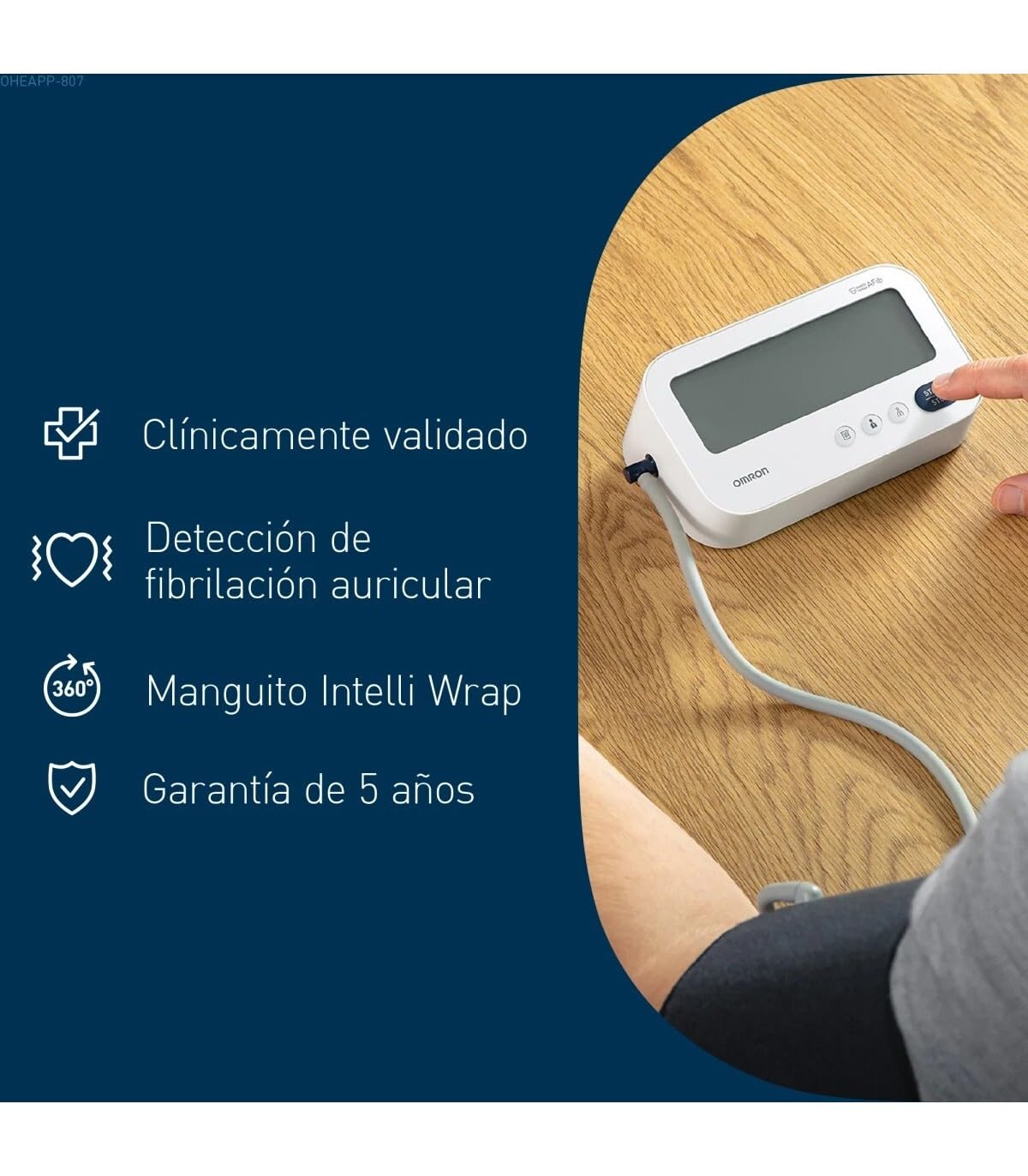 OMRON M3 Comfort AFib Tensiómetro automático de brazo con detección de fibrilación auricular IntelliWrap