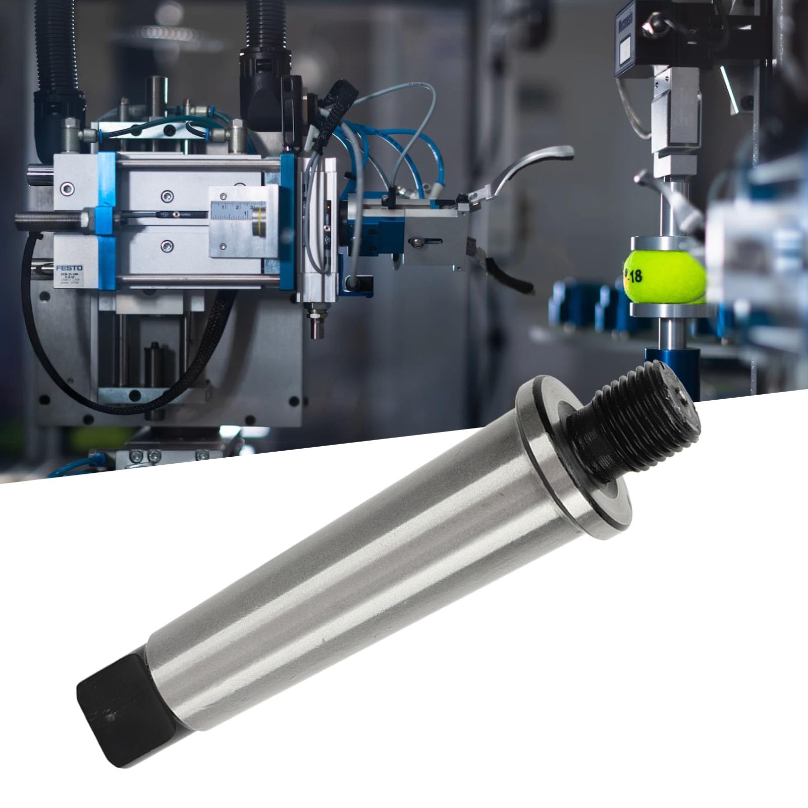 Respicefinem Threaded Drill Chuck Arbor Manganese Steel Morse Taper MT3 Adapter 3MT Shank 5/8in Thread 16mm Length for Milling Machine Easy To Use Wide Application Save Time