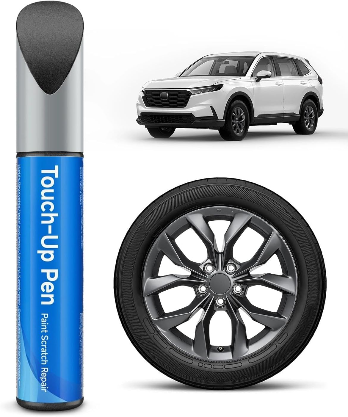 Grey/Dark Charcoal Charcoal Wheel Scratch Repair Pen for Honda Vehicles Wheel Scratch Repair Pen Quick and Easy Fix for Scratches/Rust/Corrosion