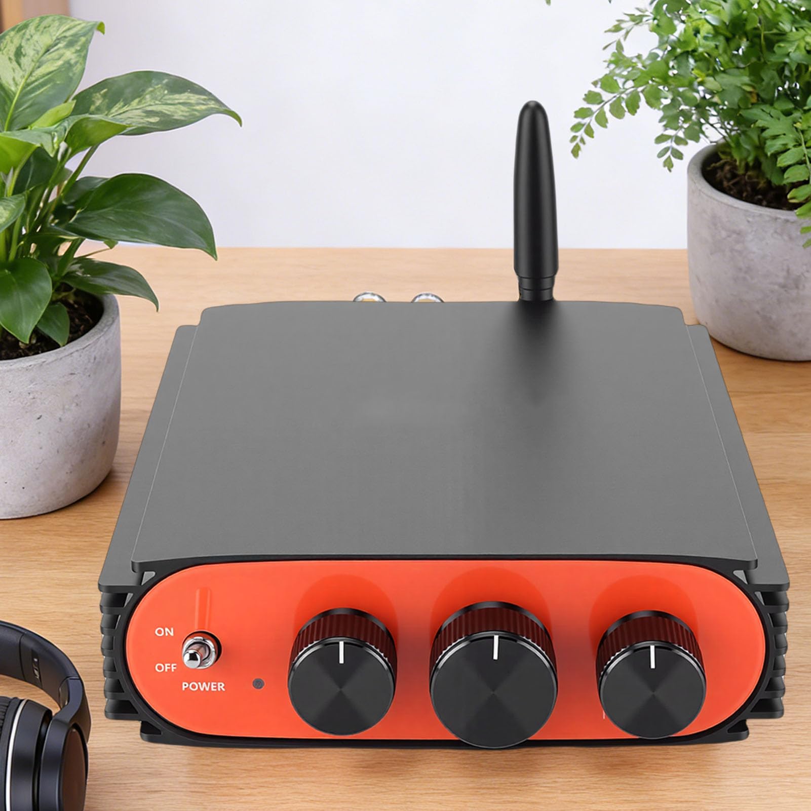 Jectse Płytka Wzmacniacza Audio o Mocy 600 W, Wzmacniacz Stereo Bluetooth, Układ Wielointerfejsowy TPA3255 DSP Dwukanałowy Wzmacniacz Stereofoniczny TPA3255, do Głośników (wtyczka UE)