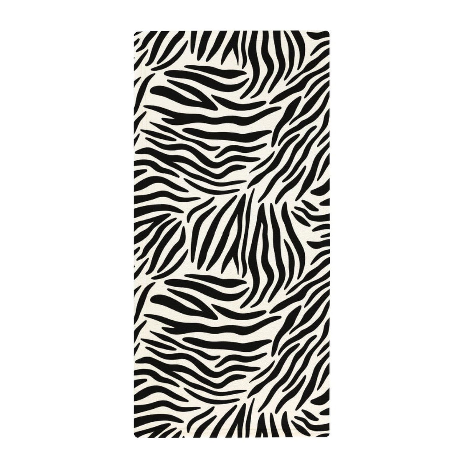 Anceky Luxury Gym Towels for Face & Body, Zebra Texture Absorbent Quick-Dry Towels, Spa & Yoga Approved
