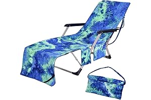 Beach Chair Cover with Side Pockets