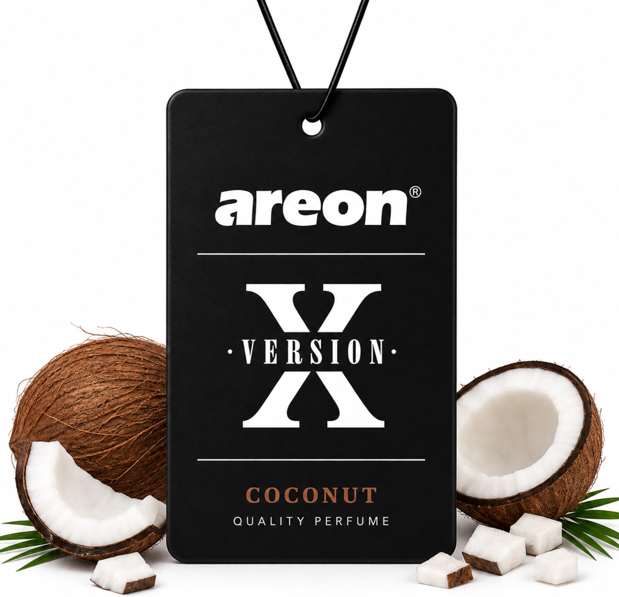 AREON X Version Coconut Paper Hanging Car Air Freshener - Pack of 12